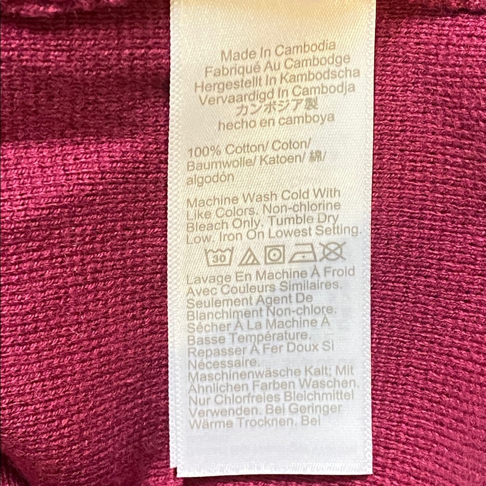 NWT J. Crew maroon cardigan - Picture 10 of 10